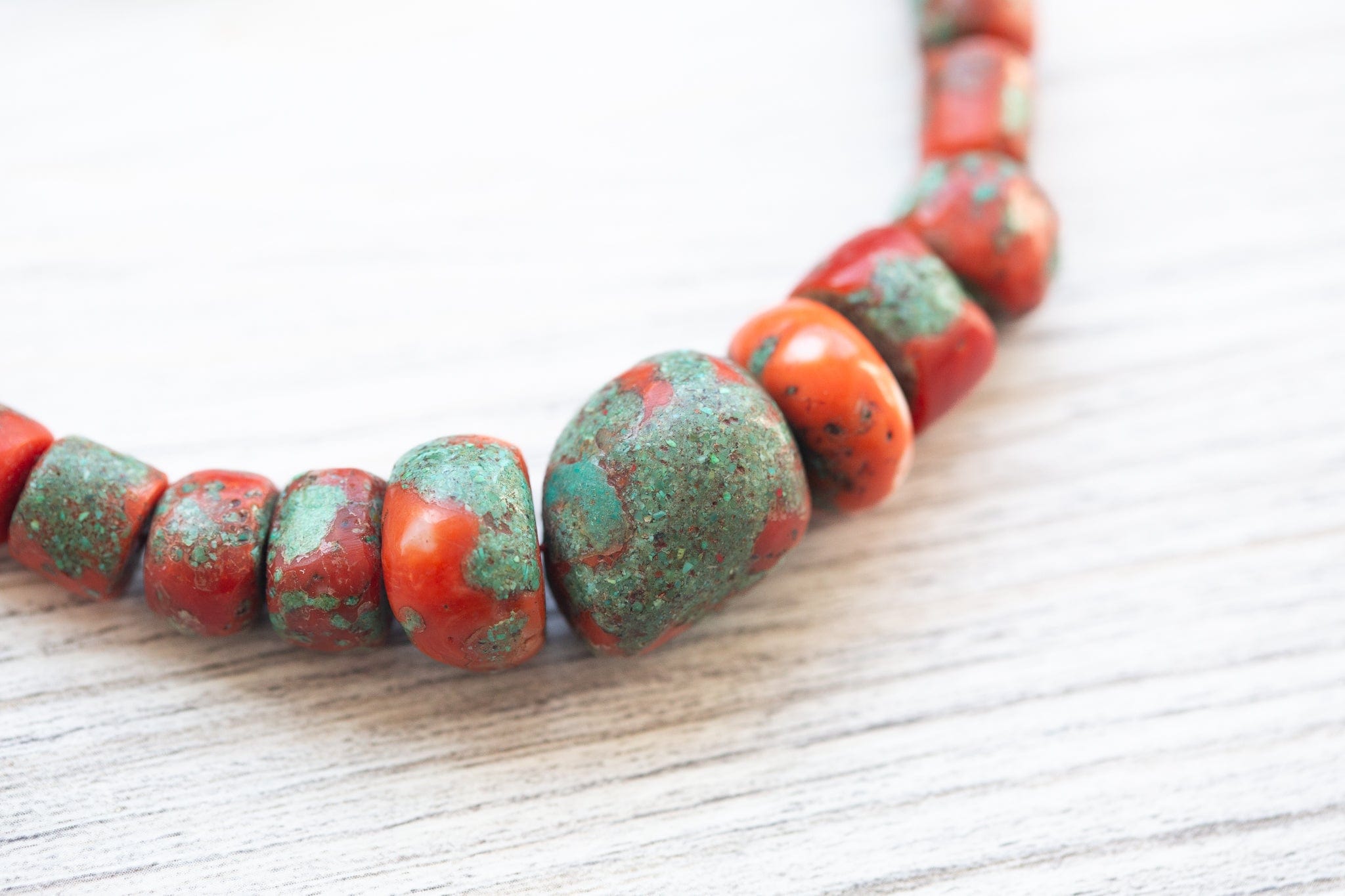 Antique Tibetan Coral Heirloom Necklace