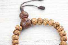 Anxiety-Relieving Lotus Seed Wrist Mala