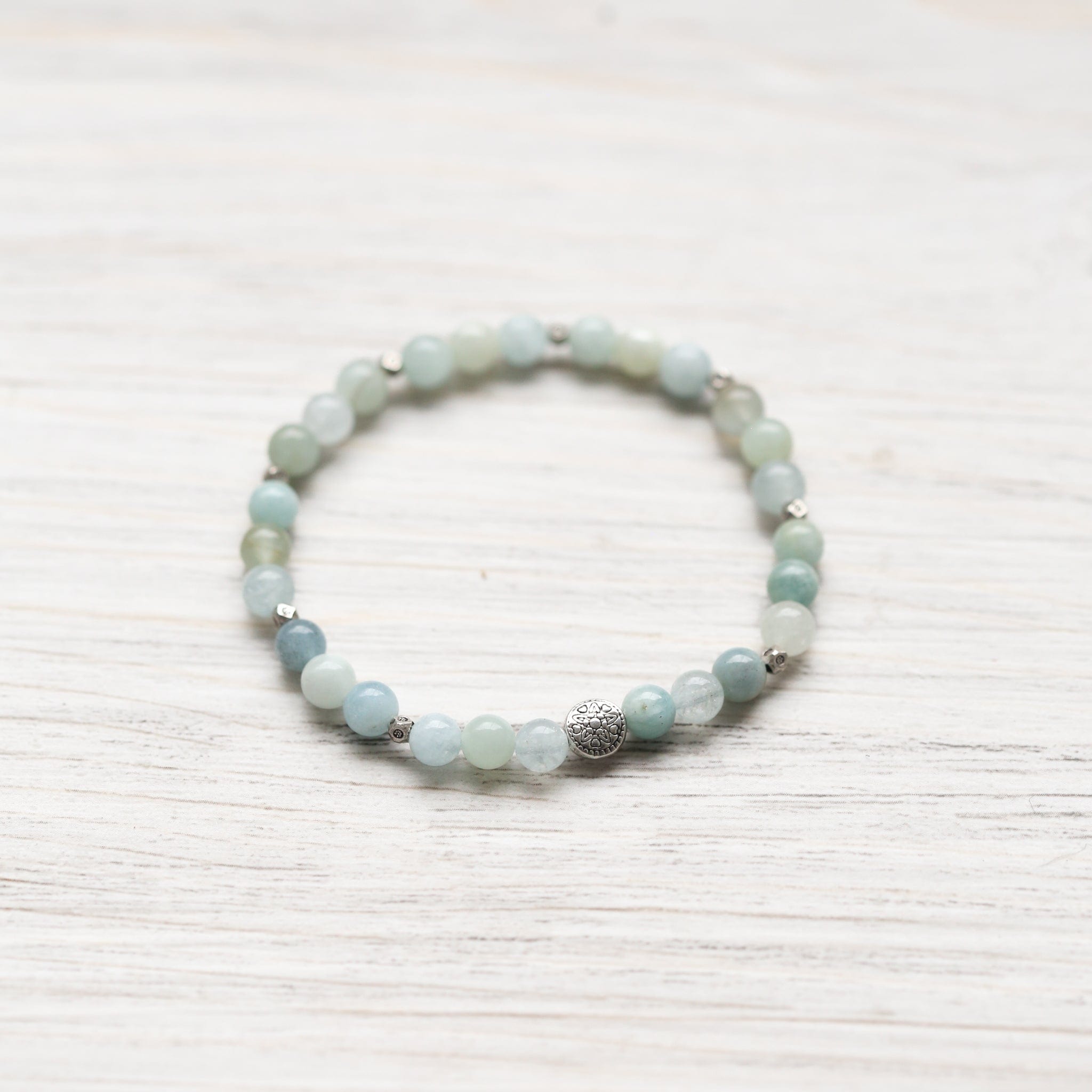 Aquamarine Serenity Mala & Bracelet Set