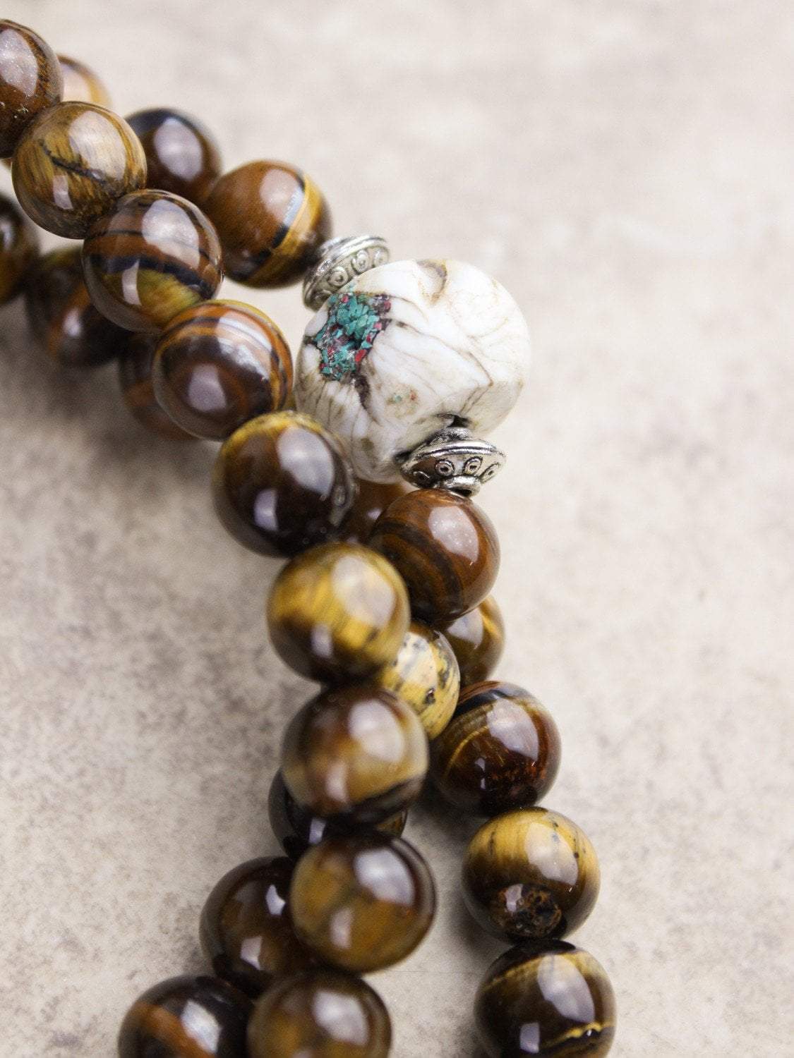 Awakening Tiger Eye Pendant Mala