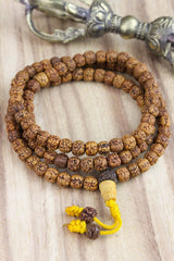 108 Bead 7mm Rudraksha Tibetan Mala