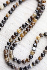 108 Bead Striped Agate Mala