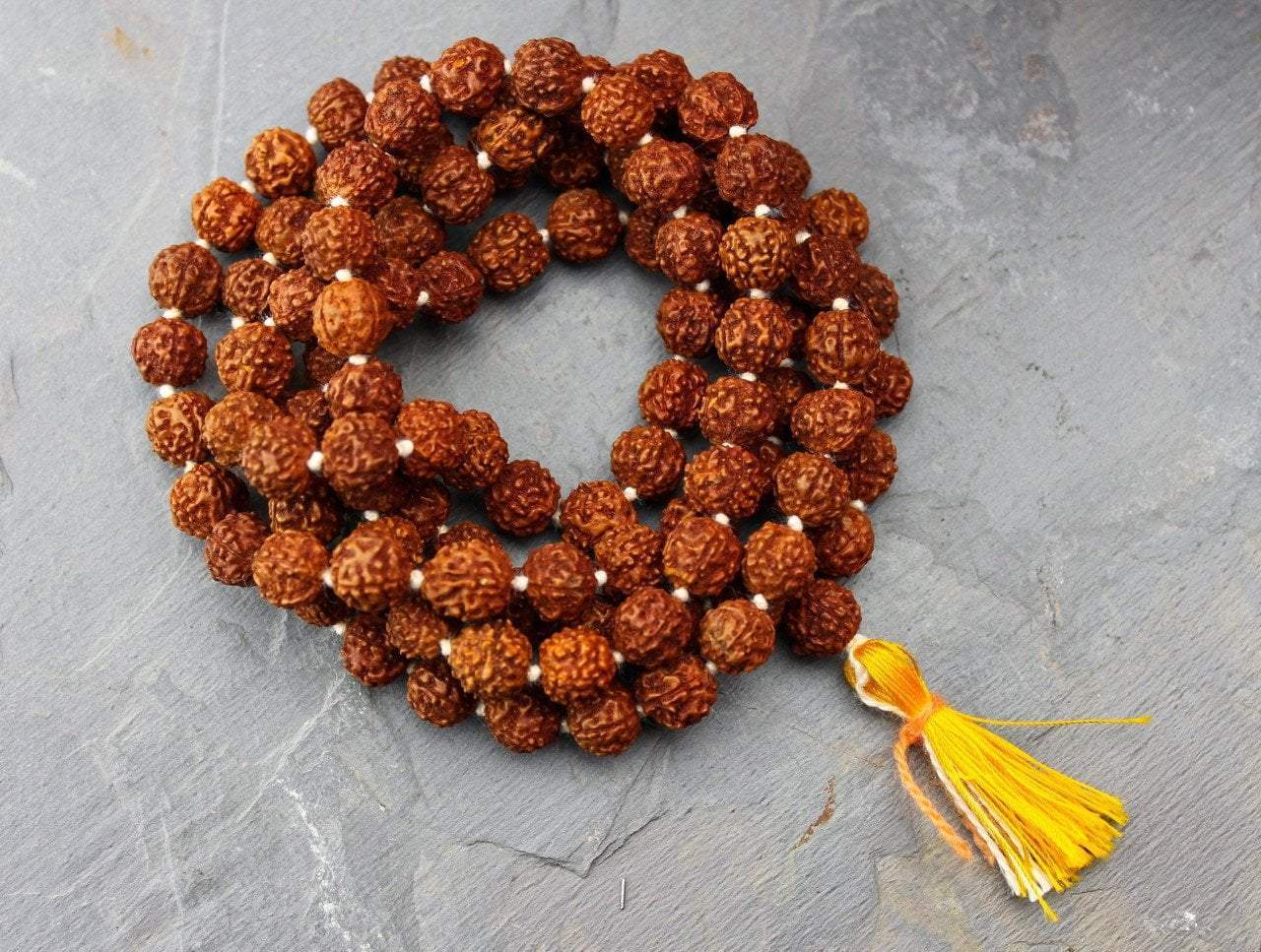 10mm Rudraksha Bead Knotted Mala