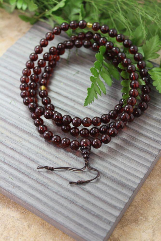 Baltic Amber 108 bead mala
