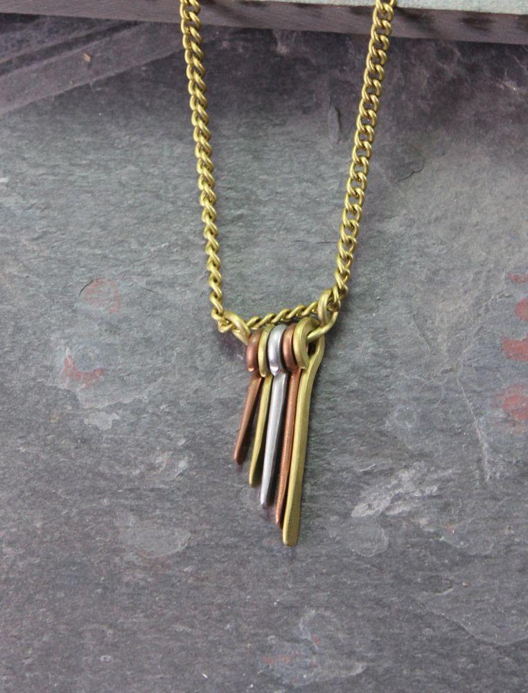 3 Metal Fair Trade Dangle Necklace