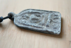 Antiqued Oxidized Thai Buddha Pendant