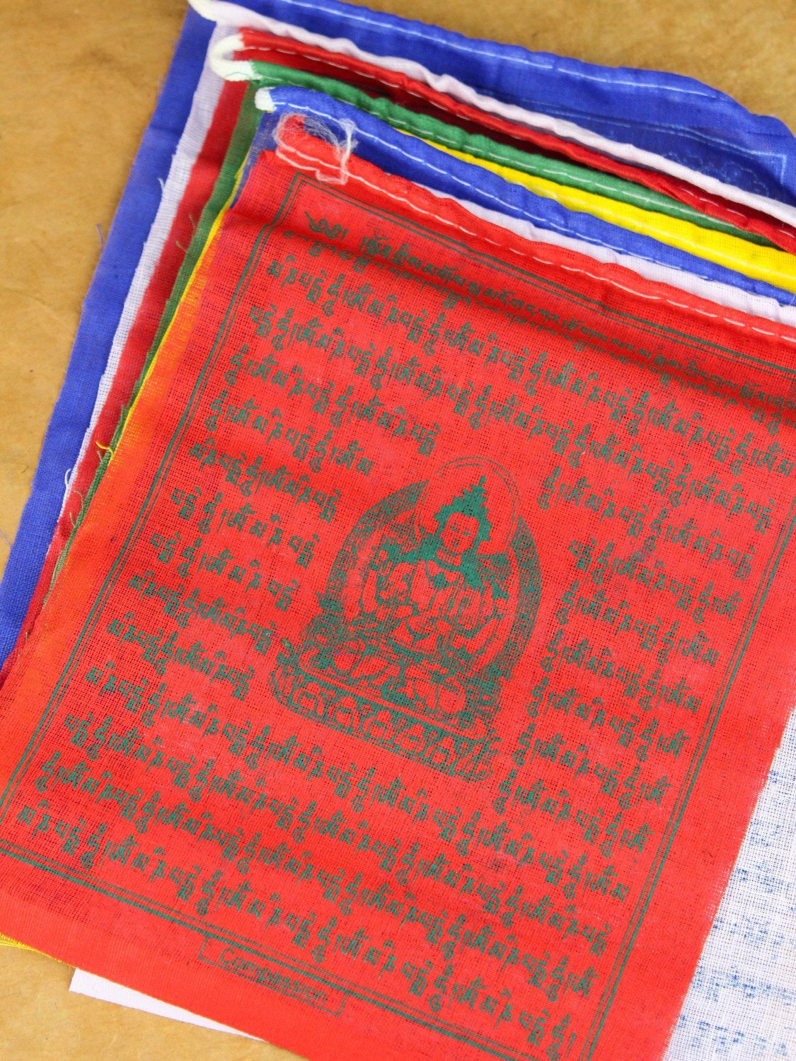 5 Roll Set of Mixed Deity Tibetan Prayer Flags