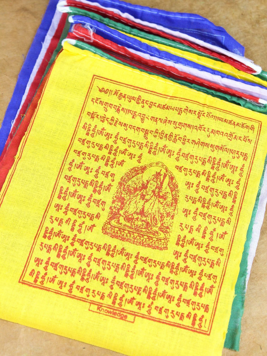 5 Roll Set of Mixed Deity Tibetan Prayer Flags