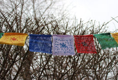 5 Pack Mini Windhorse Prayer Flags