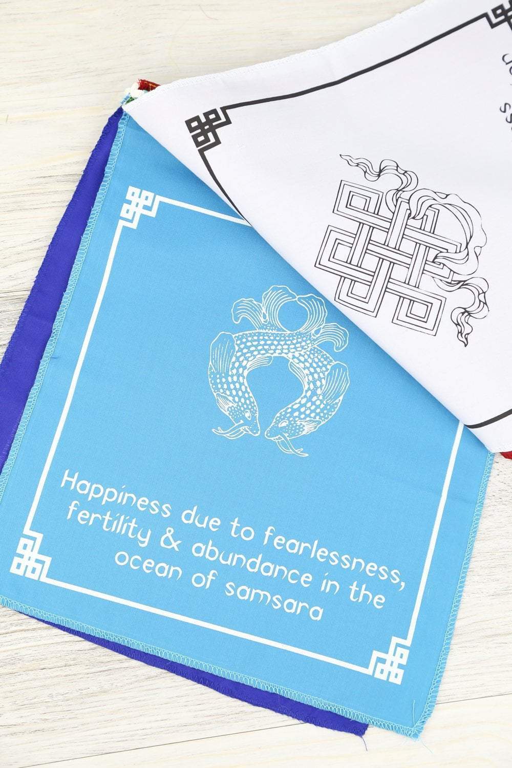 8 Auspicious Symbols Prayer Flags