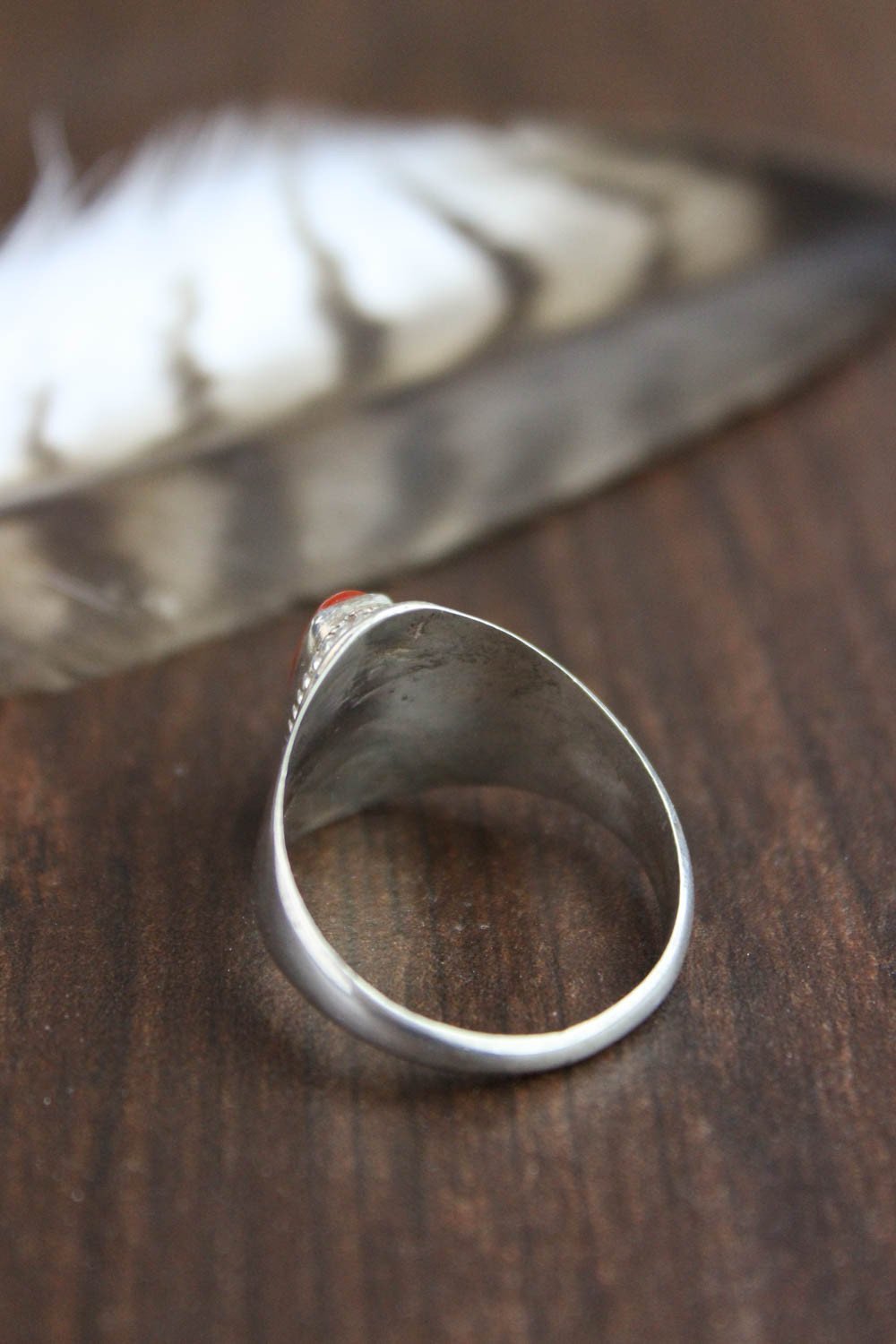 Antique Coral Passion Ring