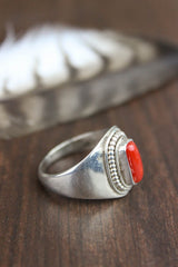 Antique Coral Passion Ring