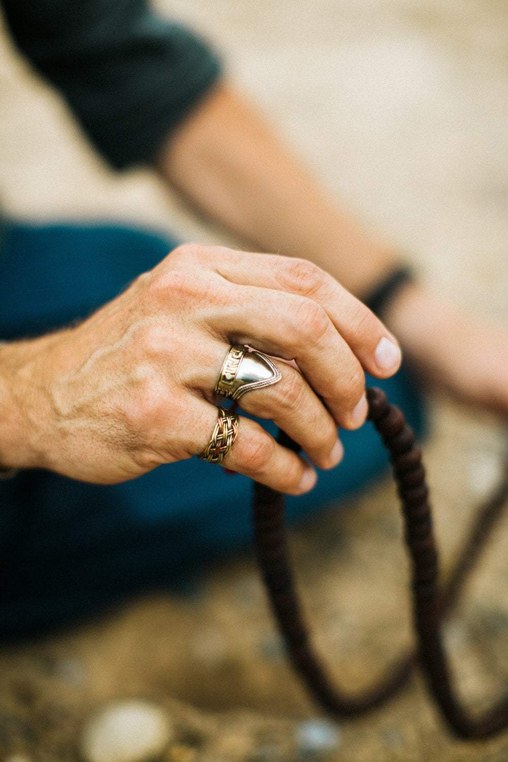 Adjustable Mantra Shield Ring