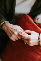 Astrological Three Metal Focus Ring for Anxiety