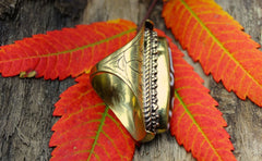 4 Eye Dzi Bead Ring