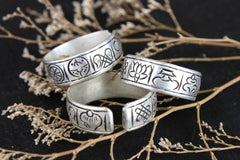 Adjustable 8 Auspicious Ring
