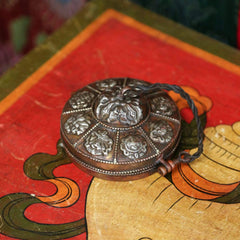 Auspicious Symbols Tingshas with Case