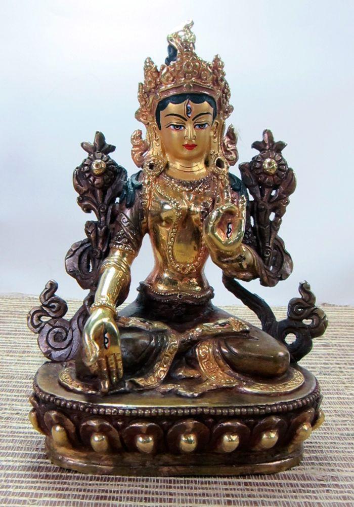 6 Inch White Tara Statue