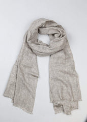 100% Cashmere Scarf in Grey