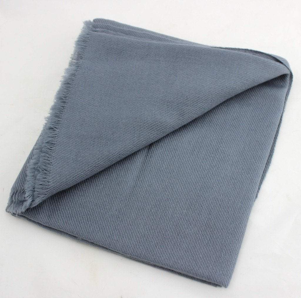 100% Pashmina Shawl in Light Grey