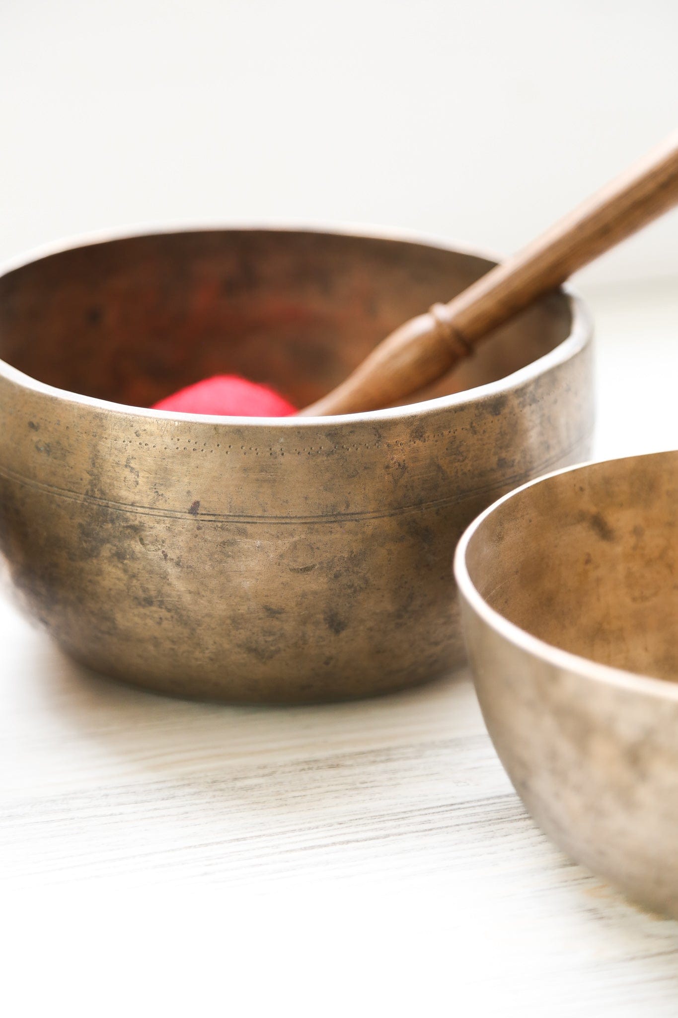 Antique Thado Singing Bowl Set of 3 - Empower & Evolve