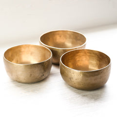 Antique Thado Singing Bowl Set of 3 - Grounding & Calming