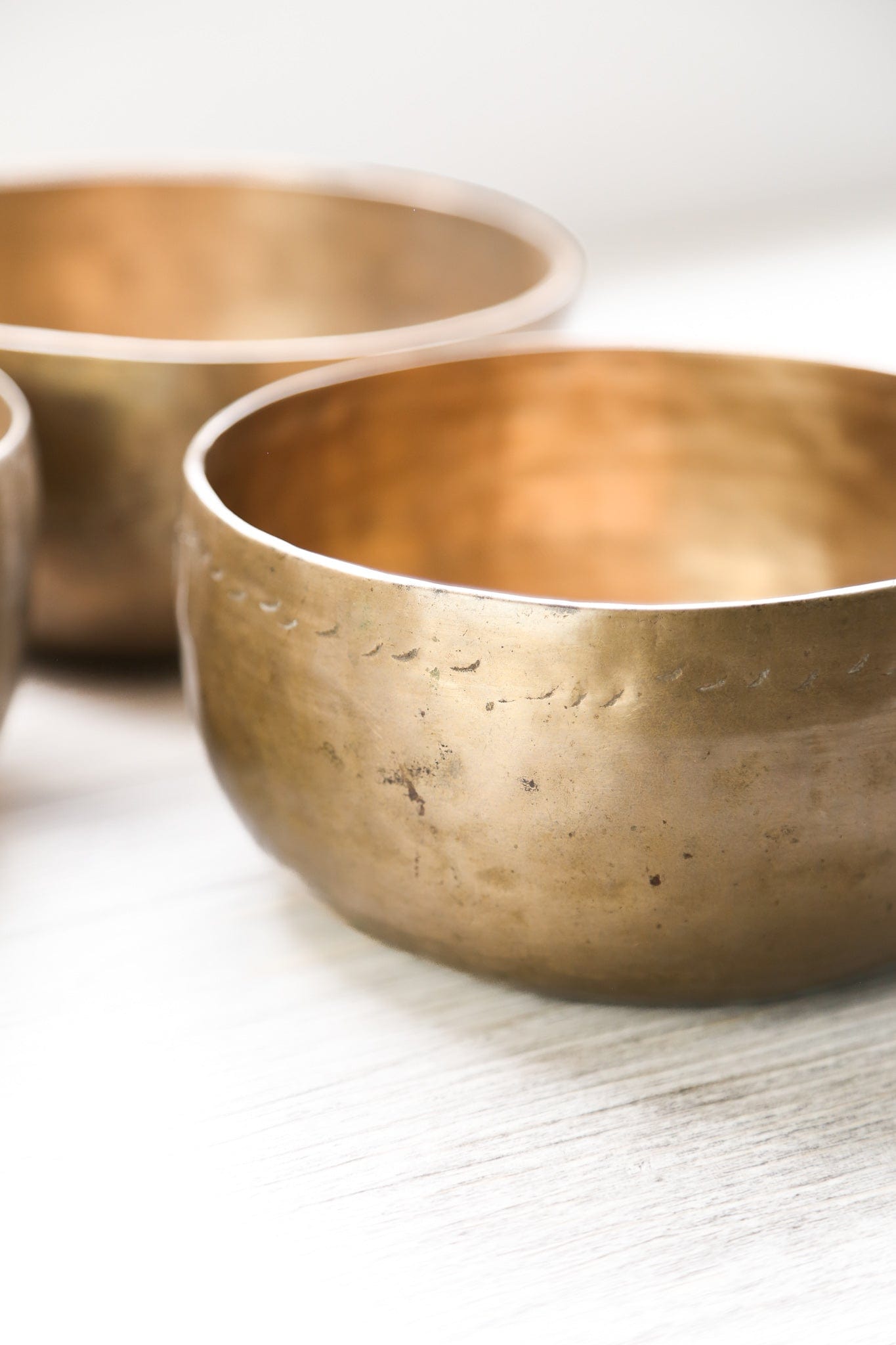 Antique Thado Singing Bowl Set of 3 - Grounding & Calming