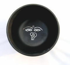 5 Inch Black Om Mani Bowl