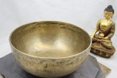 9 Inch Singing Bowl E4 336hz with Artist's Signature