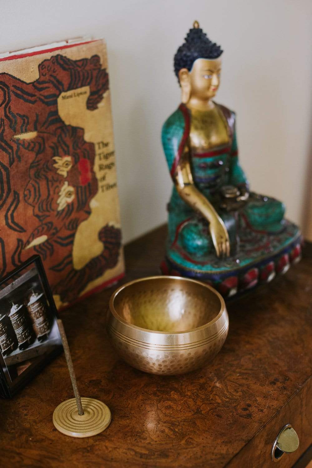 Authentic Hand-Hammered Tibetan Singing Bowl Set