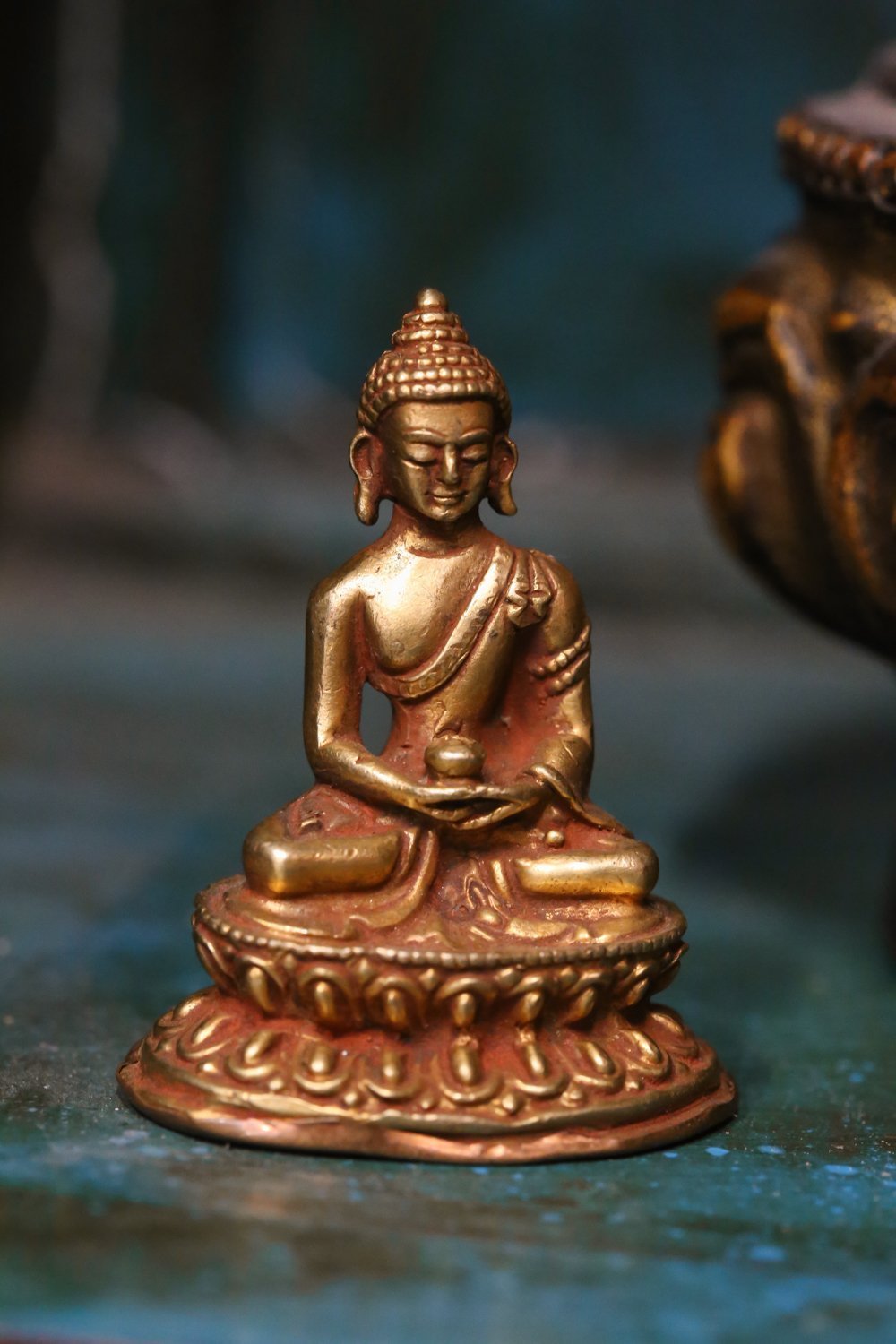Amitabha Buddha Mini Gold Statue