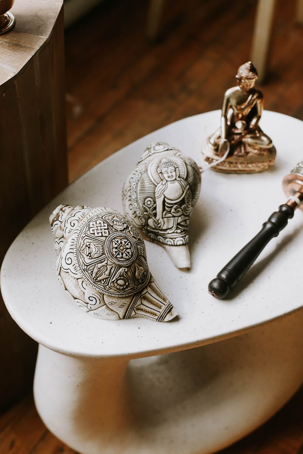 Artisan Etched Conch Shell