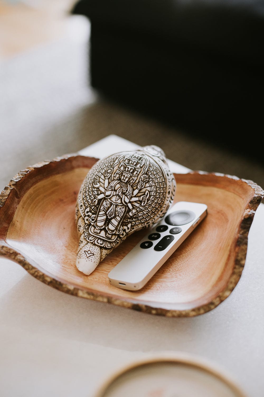 Artisan Etched Conch Shell
