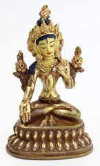 4 Inch Bronze White Tara Statue