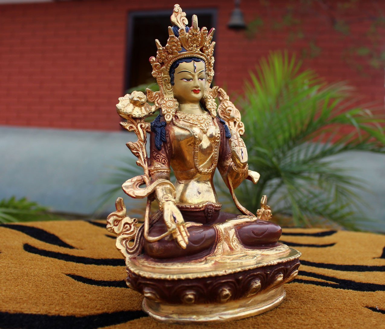 8 inch Fine Quality White Tara Statue Nepal