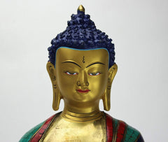 14 Inch Master Quality Mosaic Shakyamuni Statue