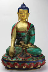 14 Inch Master Quality Mosaic Shakyamuni Statue