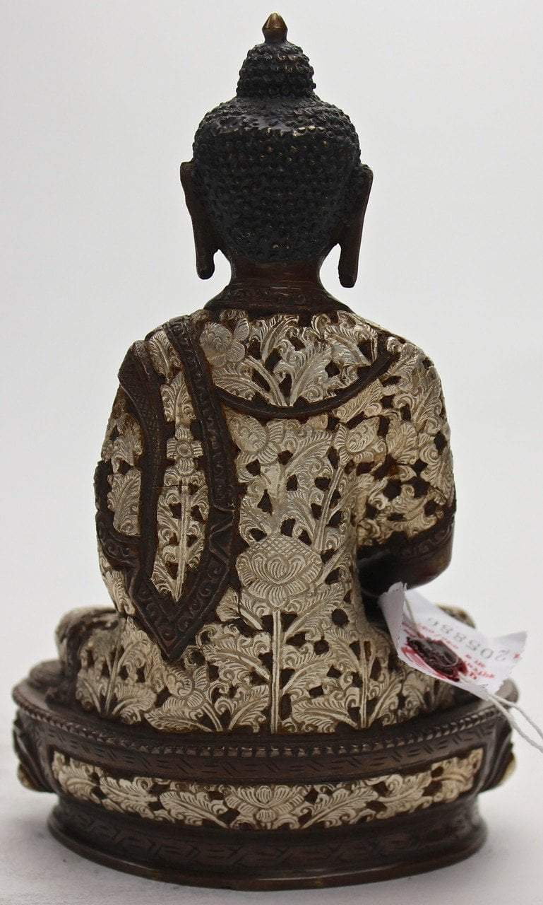 Antiqued Amitabha Buddha 8 Inch Statue