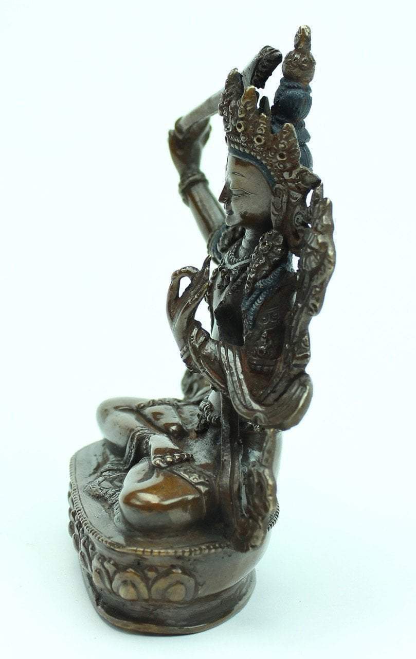 5 inch Manjushri Bronze Statue