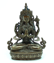 5 inch Chenrezig Bronze Statue