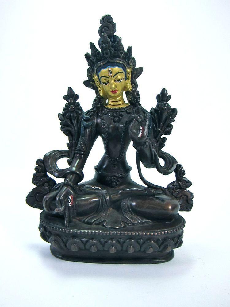 5 Inch Copper and Gold White Tara