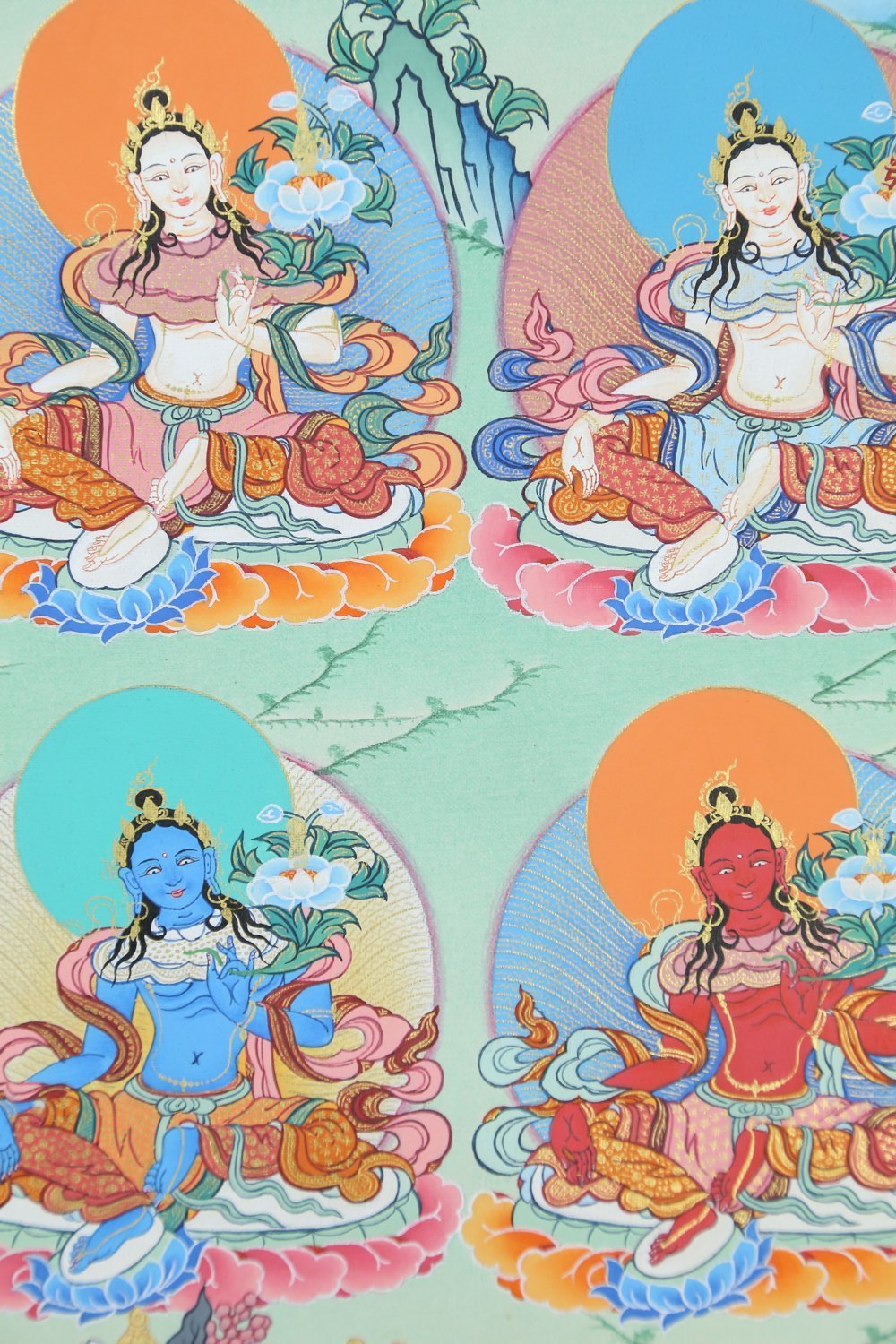 21 Tara Tibetan Thangka