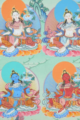 21 Tara Tibetan Thangka