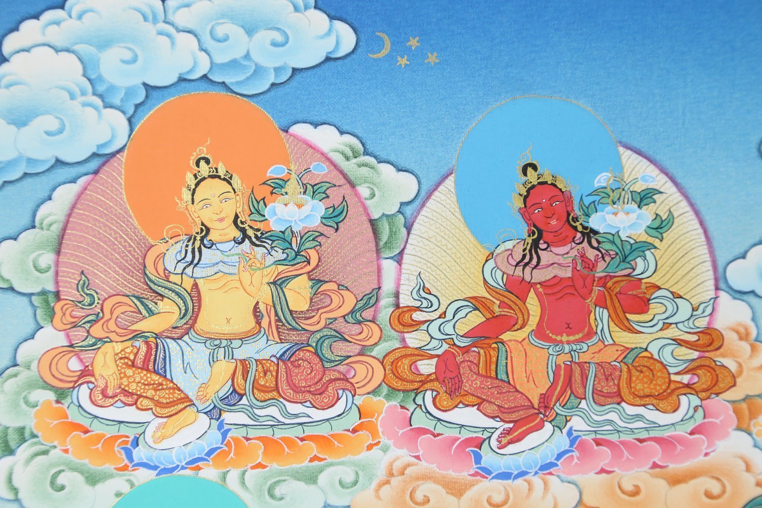 21 Tara Tibetan Thangka