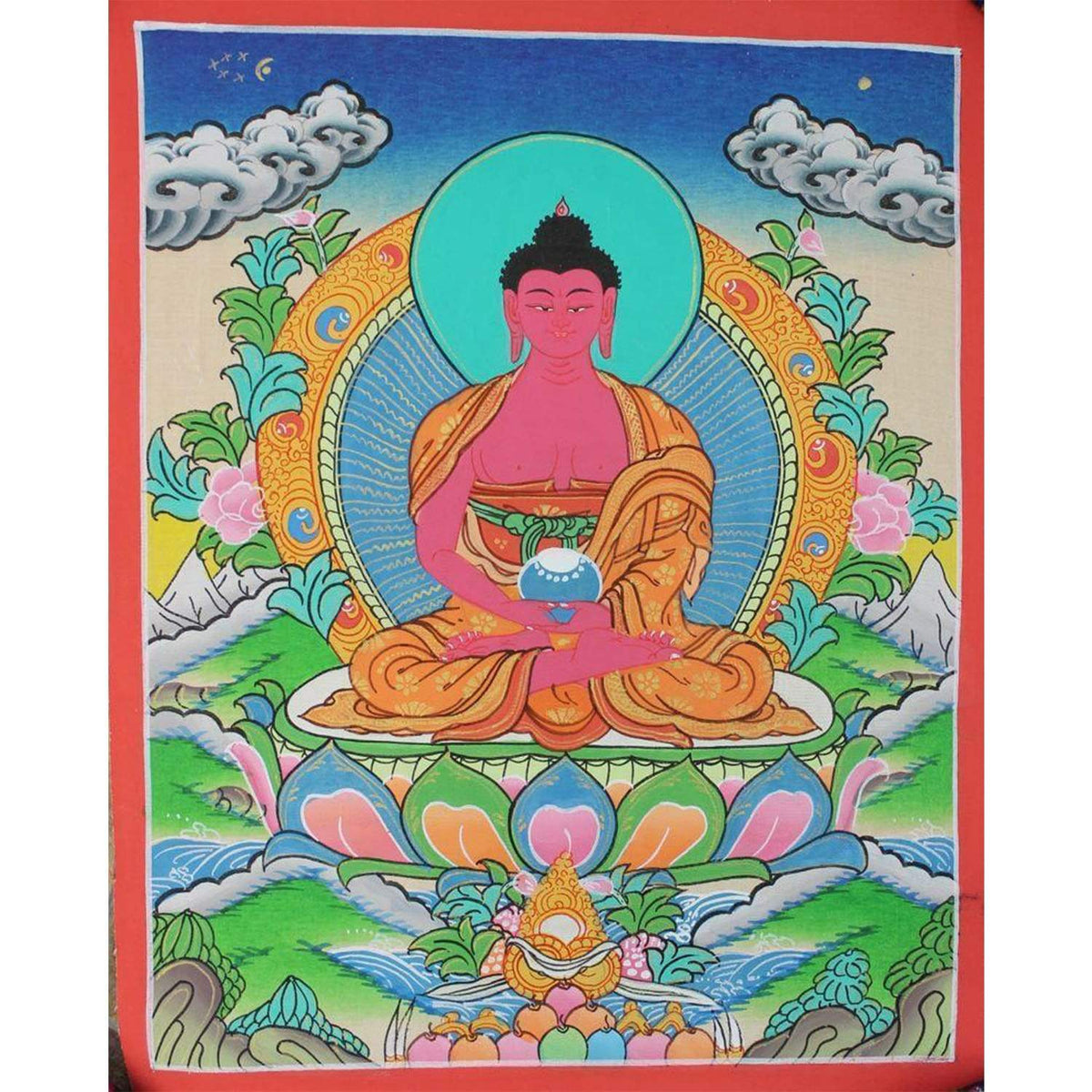 Amitabha Buddha Tibetan Thangka