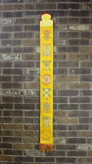 Astamangal 8 Auspicious Symbol Gold Brocade Banner
