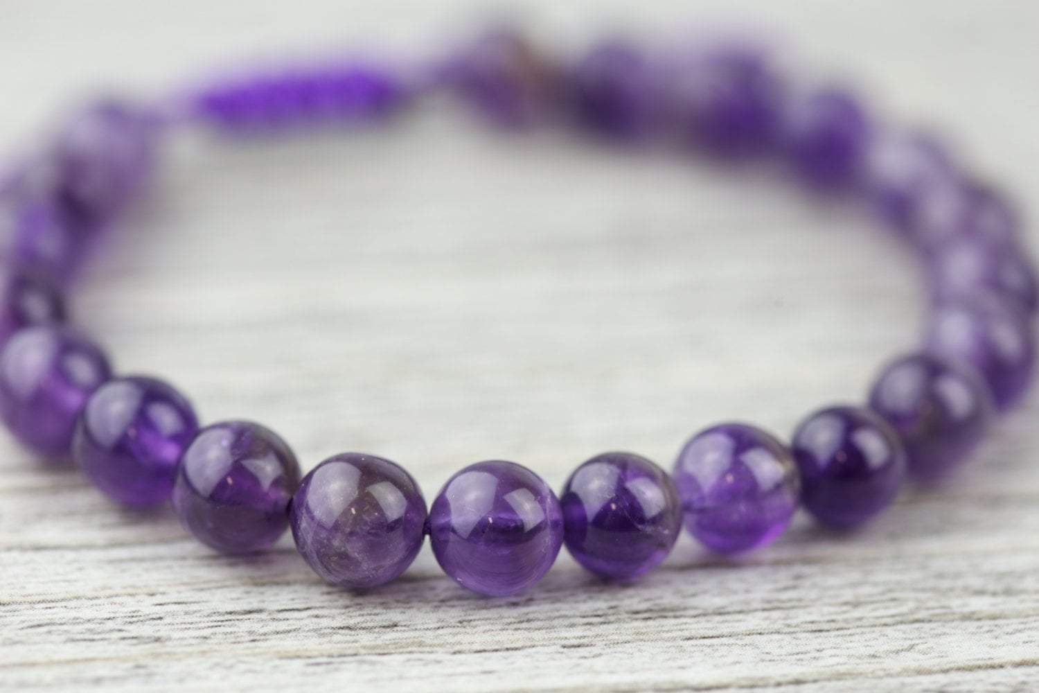 Amethyst Mala Bracelet