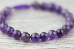 Amethyst Mala Bracelet