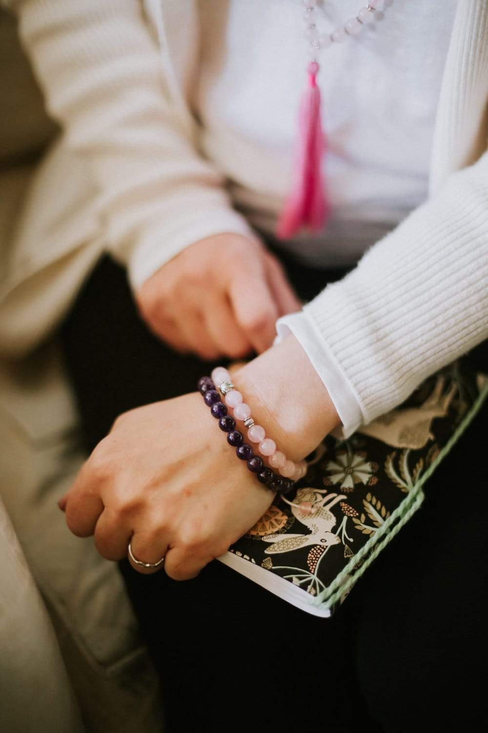 Amethyst Mala Bracelet