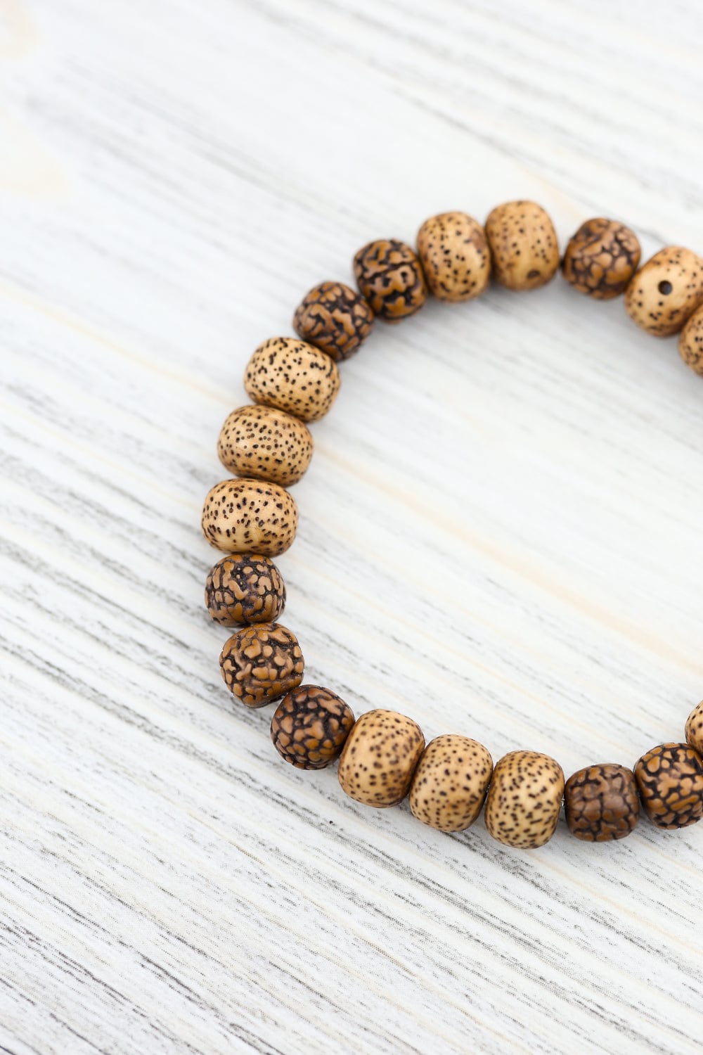 Anchor & Bloom - Lotus & Rudraksha Bracelet